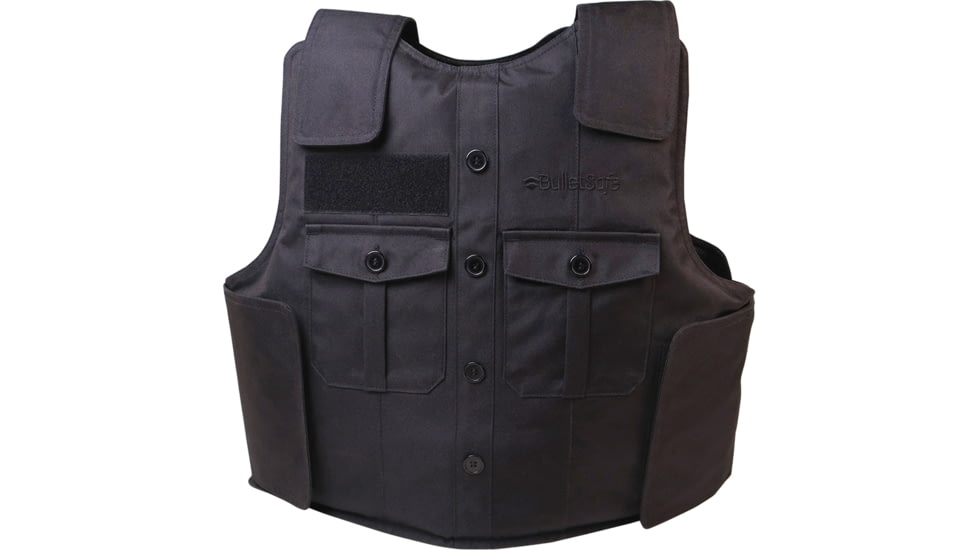 BulletSafe Uniform Front Carrier - Accessory for Bulletproof Vests, Black, S, BS54003-S