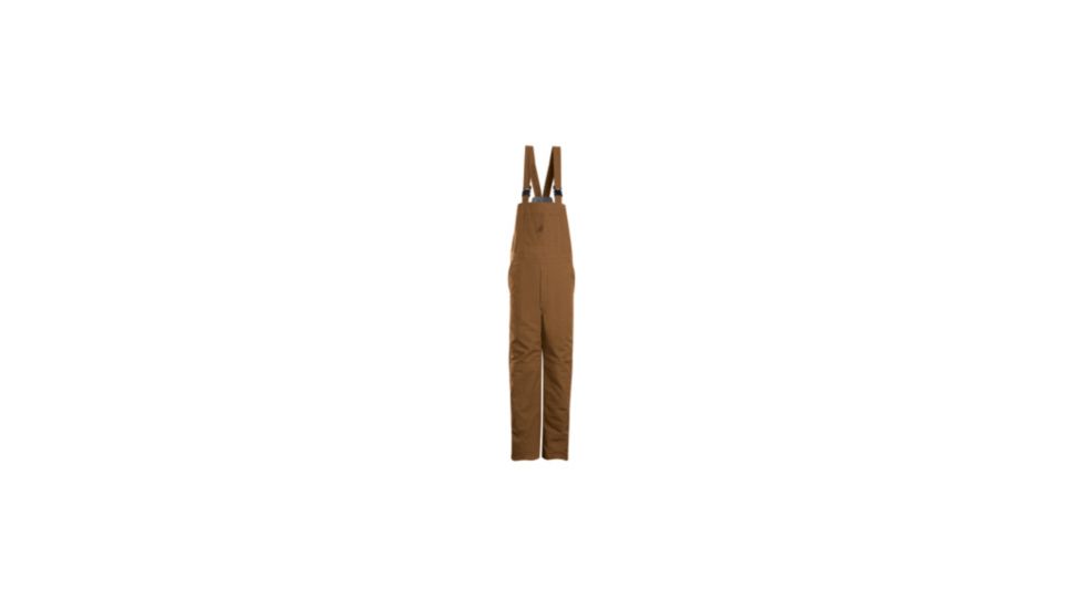 Bulwark Brown Duck Deluxe Insulated Bib Overall, Excel FR ComforTouch, BROWN DUCK, LNL BLN4BDLNL