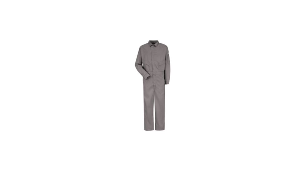 Bulwark Deluxe Coverall, Excel FR ComforTouch, 6 oz., GRAY, RG40 CLD4GYRG40