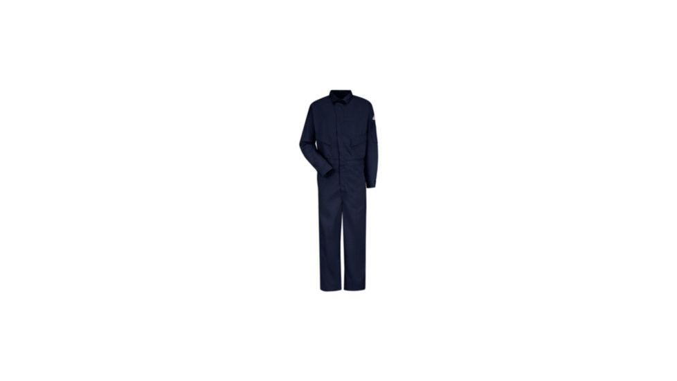 Bulwark Deluxe Coverall, Excel FR ComforTouch, 6 oz., NAVY, RG36 CLD4NVRG36