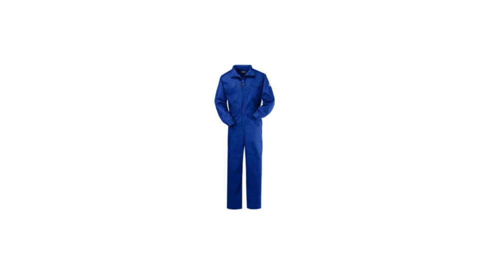 Bulwark Deluxe Coverall, Excel FR ComforTouch, 9 oz., ROYAL, LN48 CLB6RBLN48