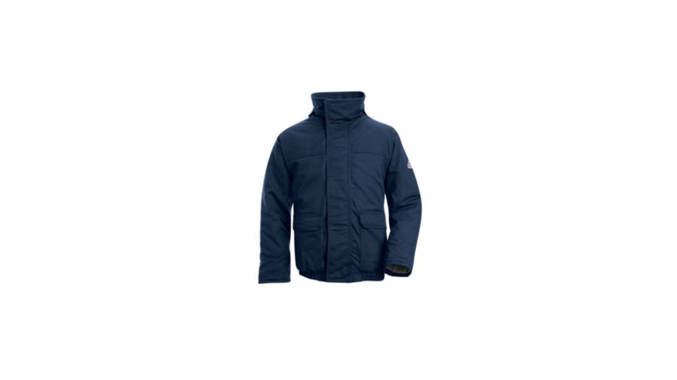 Bulwark Insulated Bomber Jacket, EXCEL FR ComforTouch, NAVY, RGL JLR8NVRGL