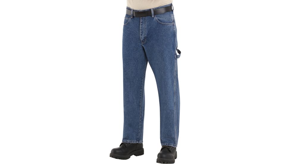 Bulwark Pre-washed Denim Dungaree, EXCEL FR, 14.75 oz., STONE WASH, 3037U PEJ8SW3037U