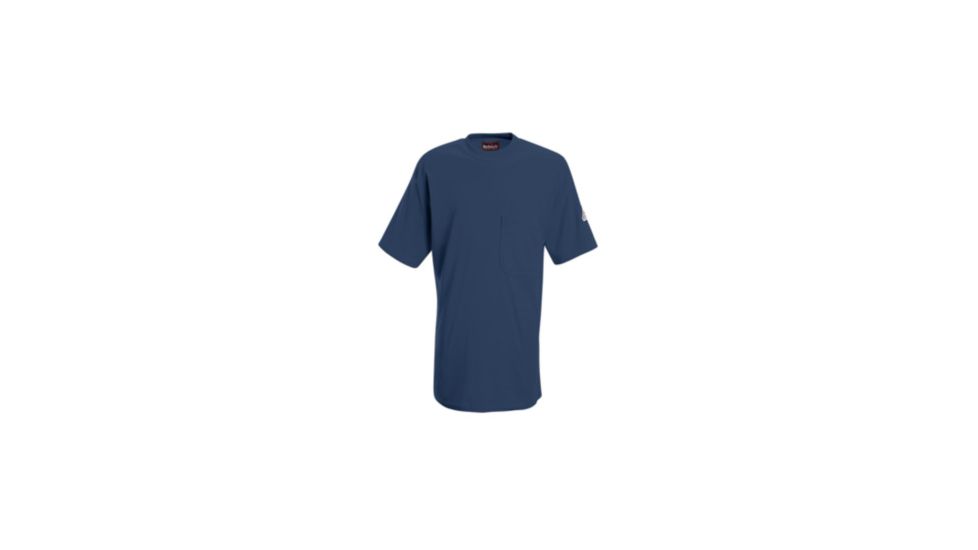 Bulwark Short Sleeve Tagless T-Shirt, Excel FR, Men, SET8NV, SSLXXL SET8NVSSLXXL