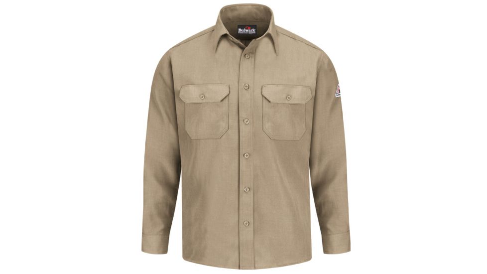 Bulwark Uniform Shirt, Nomex IIIA, 4.5 oz., Men, SND2TN, LNM SND2TNLNM