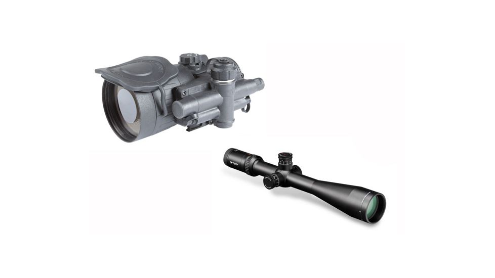 Armasight CO-X ID MG Night Vision Medium Range Clip-On System Gen 2+ Improved Definition w/Manual Gain w/FREE Vortex Viper HS-T 6-24x50mm Rifle Scope w/ VMR-1 MOA Reticle, Black