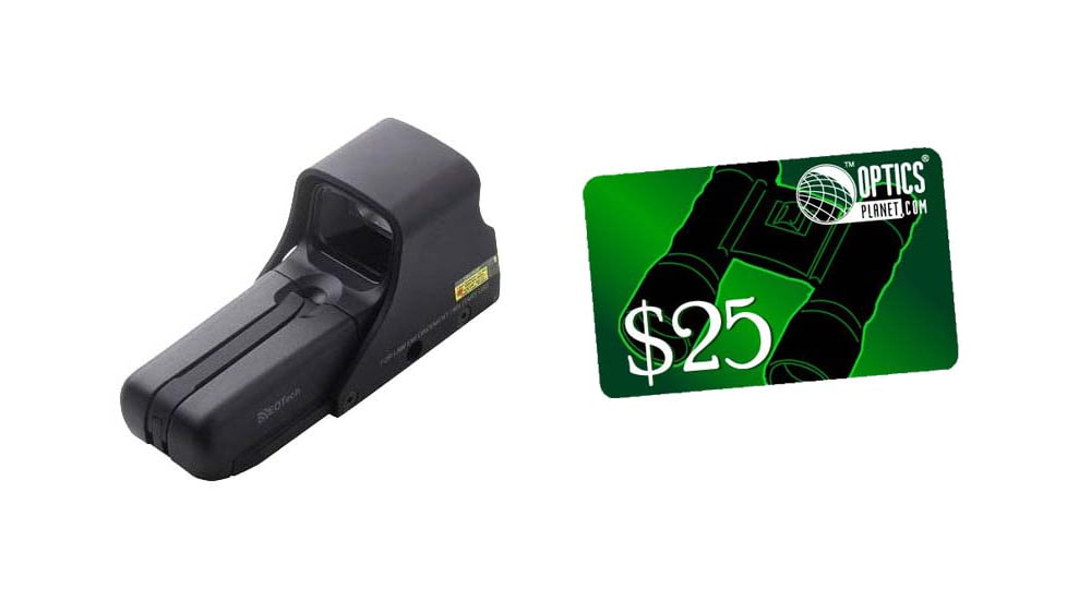EOTech 550 Holographic Sight, AA Battery w/ BDC Reticle for .308 Caliber, Nightvision Compatible &amp; FREE 25 OpticsPlanet.com e-Gift Certificate