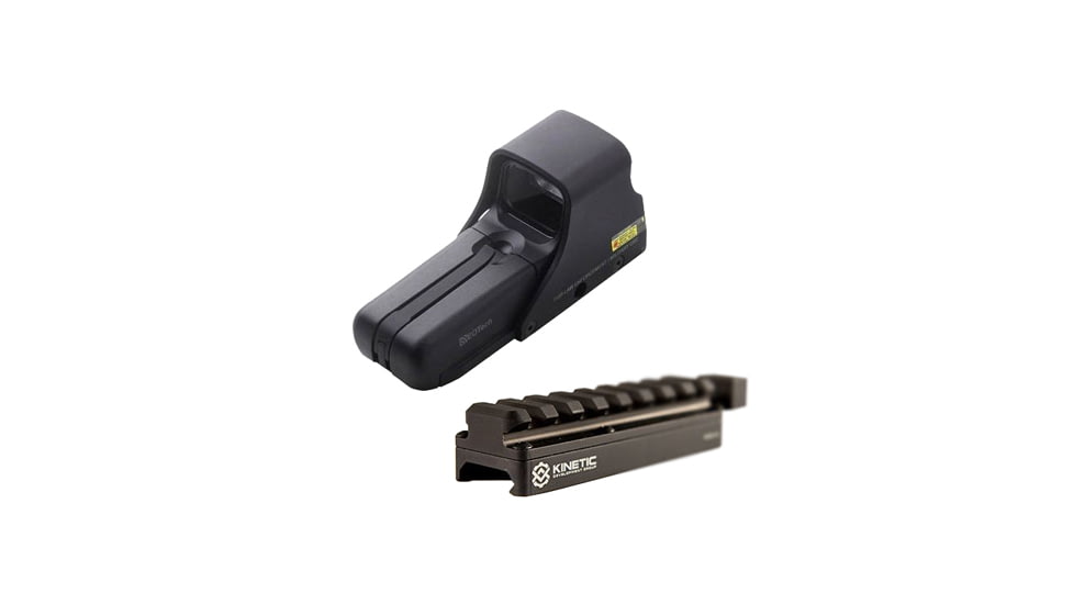 EOTech 550 Holographic Sight BDC Reticle for .308 Caliber, Nightvision Compatible w/ Kinetic Development Group SIDELOK Universal Scope Riser