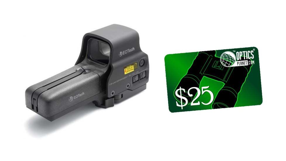 EOTech Holographic Weapon Sight Black, Night Vision Compatible 558.A65 &amp; FREE 25 OpticsPlanet.com e-Gift Certificate