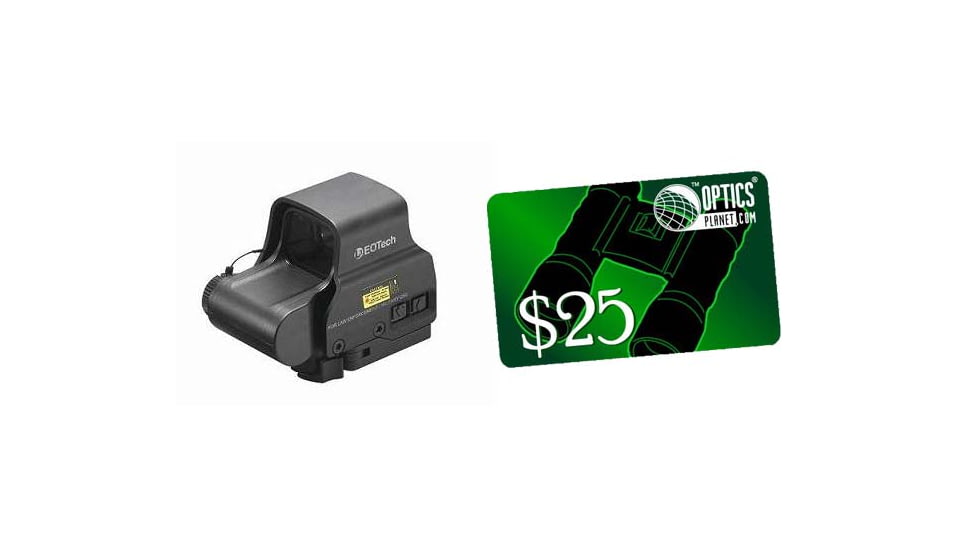 EOTech EXPS2 Red Dot Sight - 1-dot Reticle &amp; FREE 25 OpticsPlanet.com e-Gift Certificate EXPS2-0-KIT5