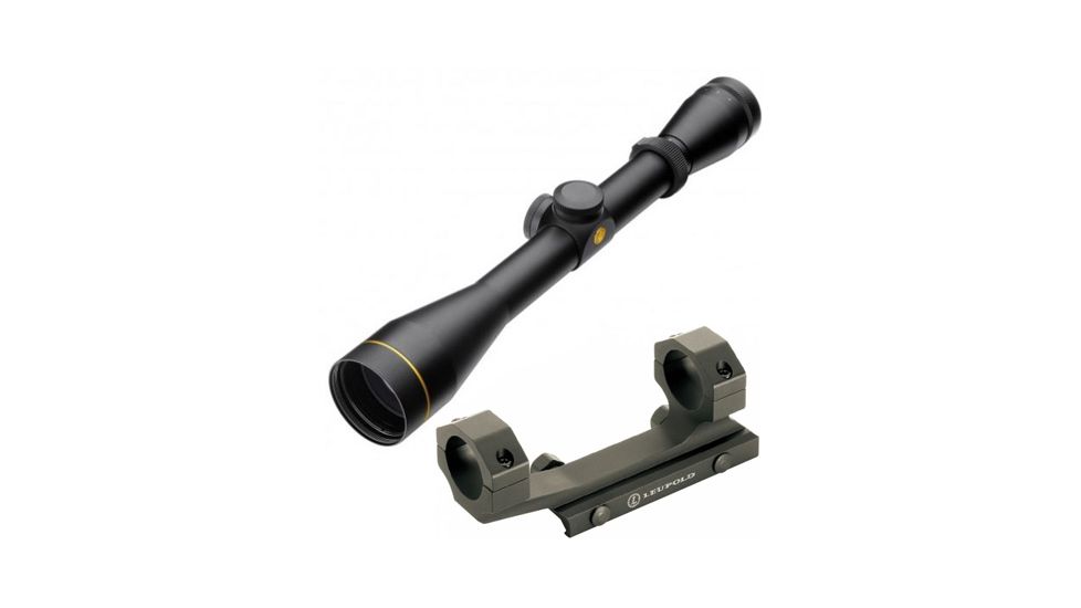Leupold VX-2 3-9x40mm Rifle Scope, Matte Black, Leupold Dot Reticle 110800 w/ Mark 2 Integrated Mount System, 1 in Ring 110800-KIT1