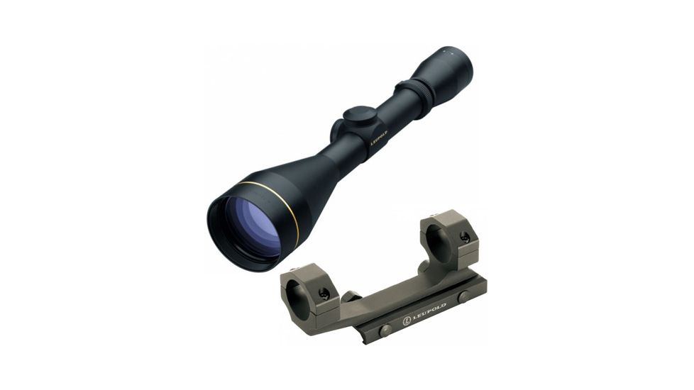 Leupold VX-2 4-12x50mm Rifle Scope, Matte Black, LR Duplex Reticle 110812 w/ Mark 2 Integrated Mount System, 1 in Ring 110812-KIT1