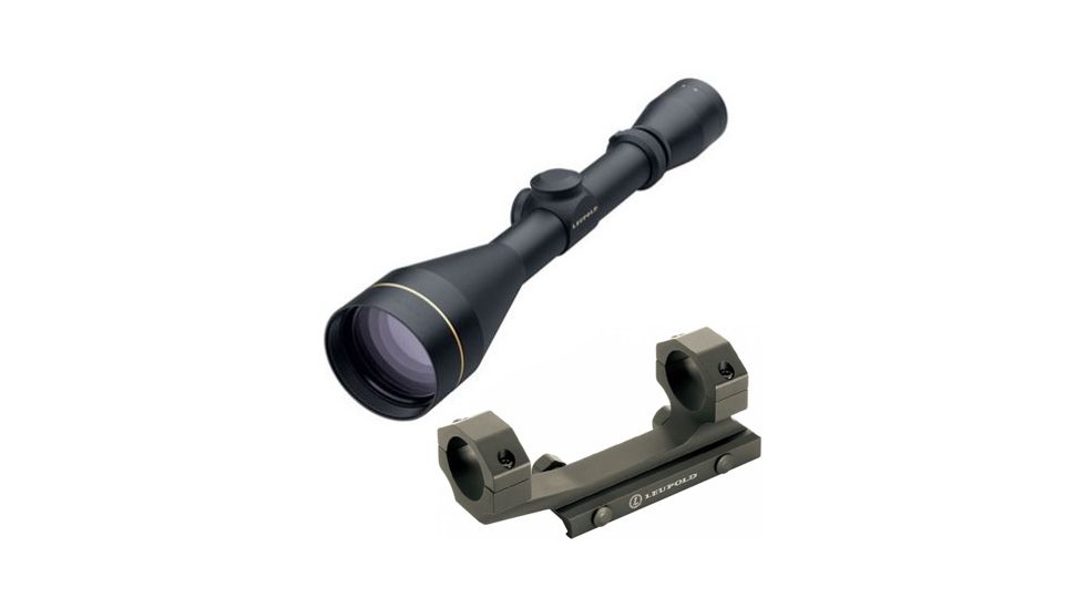 Leupold VX-2 4-12x40mm Rifle Scope, Matte Black, Duplex Reticle 114396 w/ Mark 2 Integrated Mount System, 1 in Ring 114396-KIT1