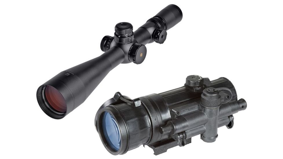 Leupold Mark 8 3.5-25x56mm Gen 3 Illum. FF Mil Dot Reticle with Co-mr-3 Alpha Night Vision Clip-On 115150-KIT1