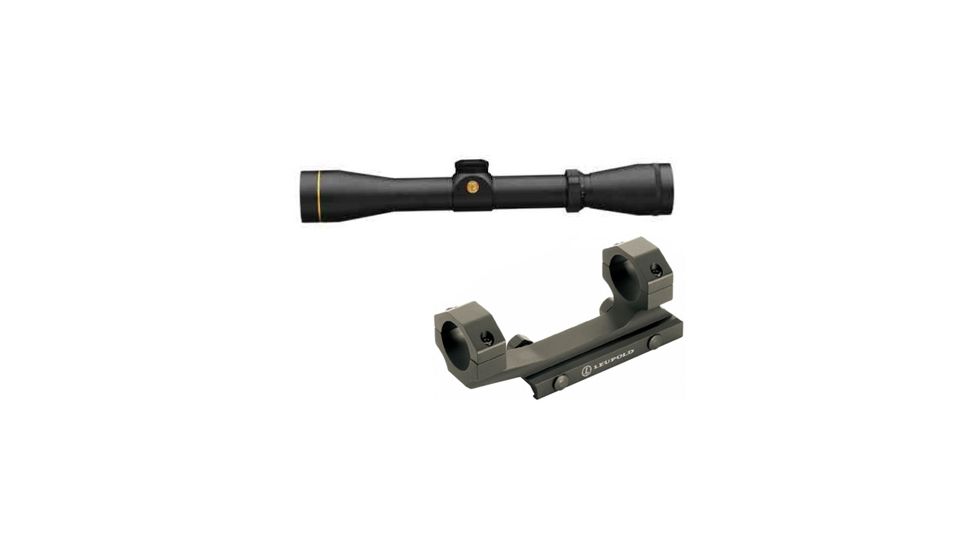Leupold VX-2 2-7x33mm CDS Rifle Scope,Matte,Wind-Plex Reticle 120610 w/ Mark 2 Integrated Mount System, 1 in Ring 120610-KIT1