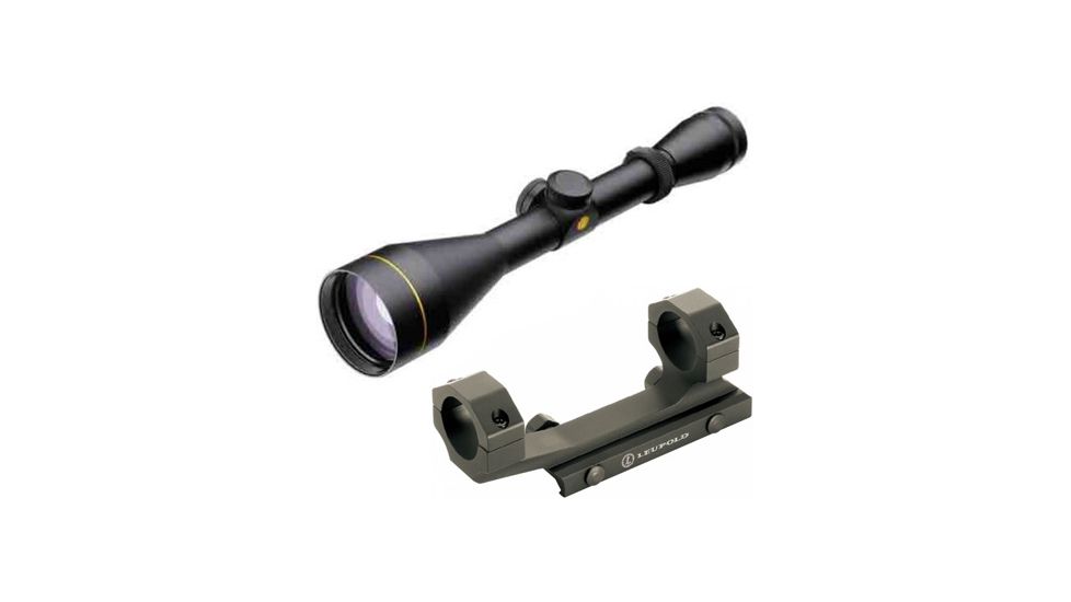 Leupold VX-2 4-12x50mm CDS Rifle Scope,Matte,Wind-Plex Reticle 120614 w/ Mark 2 Integrated Mount System, 1 in Ring 120614-KIT1