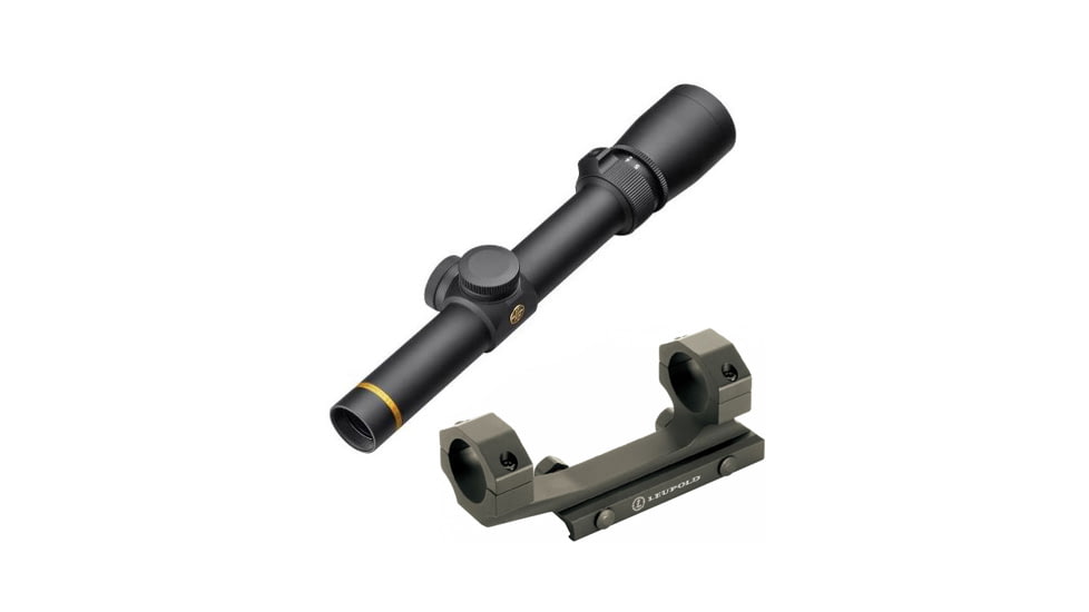 Leupold VX-3i  1.5-5x20mm Metric Matte German #4 170677 w/ Mark 2 Integrated Mount System, 1 in Ring 170677-KIT1