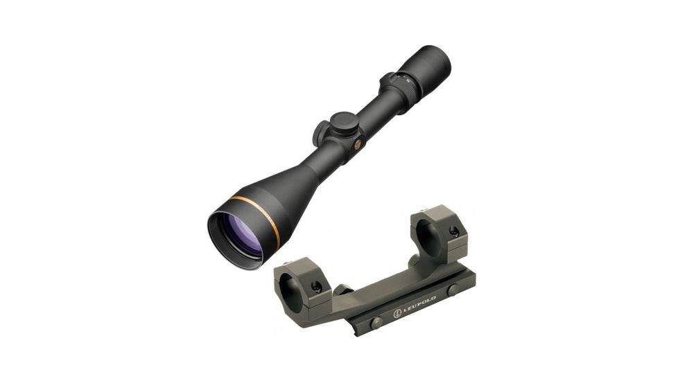 Leupold VX-3i 4.5-14x50mm Rifle Scope, Matte, Varmint Hunter Reticle, 170706, w/ Mark 2 Integrated Mount System, 1 in Ring, 170706-KIT1