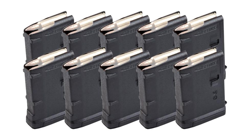 Magpul 10-round PMAG AR/M4 GEN M3 Magazine, 5.56X45mm NATO, 10-pack 250-004-604-KIT1