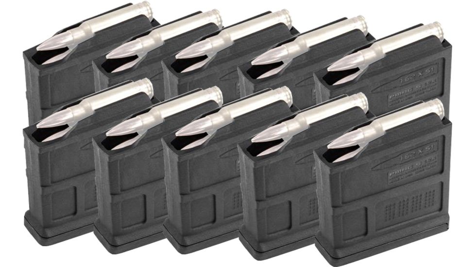 Magpul 5-Round PMAG 7.62 AC - AICS Short Action Magazine, 7.62X51mm NATO, 10-pack
