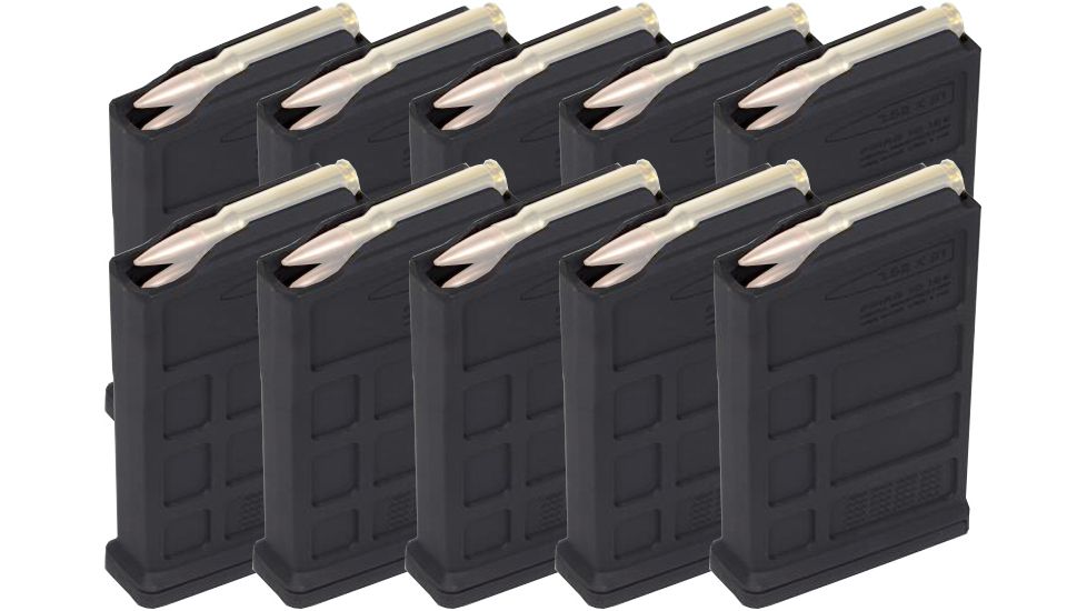 Magpul 10-round PMAG 7.62 AC - AICS Short Action Magazine, 7.62X51mm NATO, 10-pack 250-011-821-KIT1