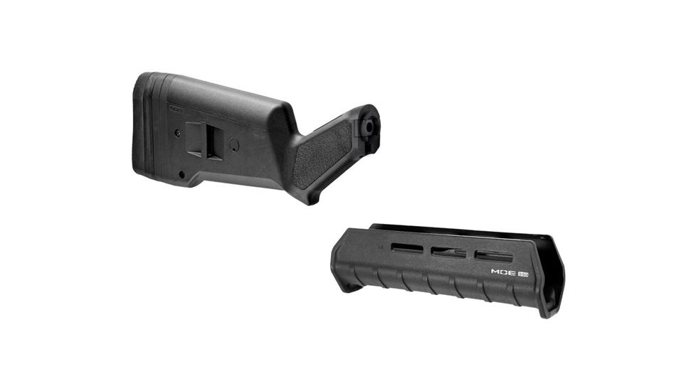 Magpul Mossberg 500/590 SGA Stock &amp; M-LOK Forent Set, Black MAG494BLK-KIT1