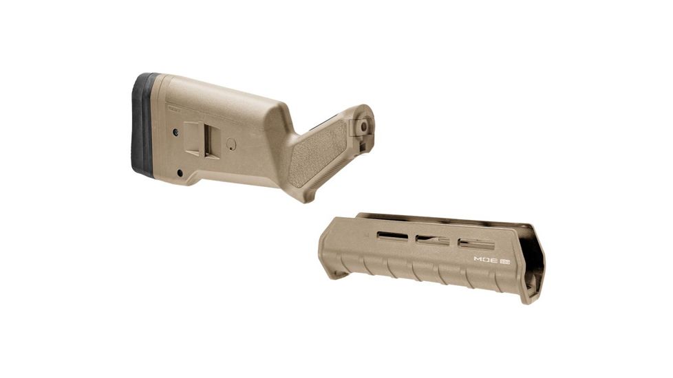 Magpul Mossberg 500/590 SGA Stock &amp; M-LOK Forent Set, Flat Dark Earth MAG494FDE-KIT1