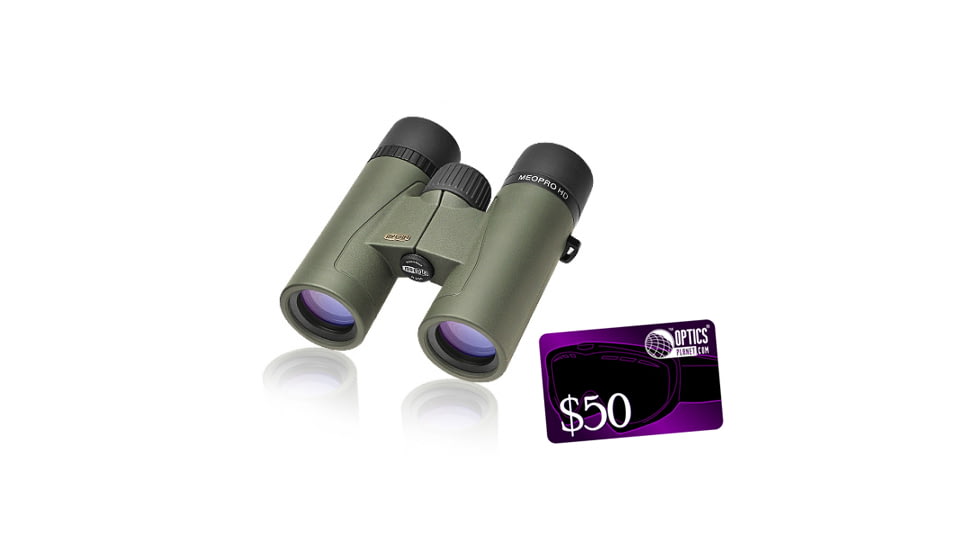 Meopta Meopro HD 10x32mm Roof Prism Waterproof Binoculars 562530 w/ FREE 50 OpticsPlanet.com Gift Certificate 562530-KIT1