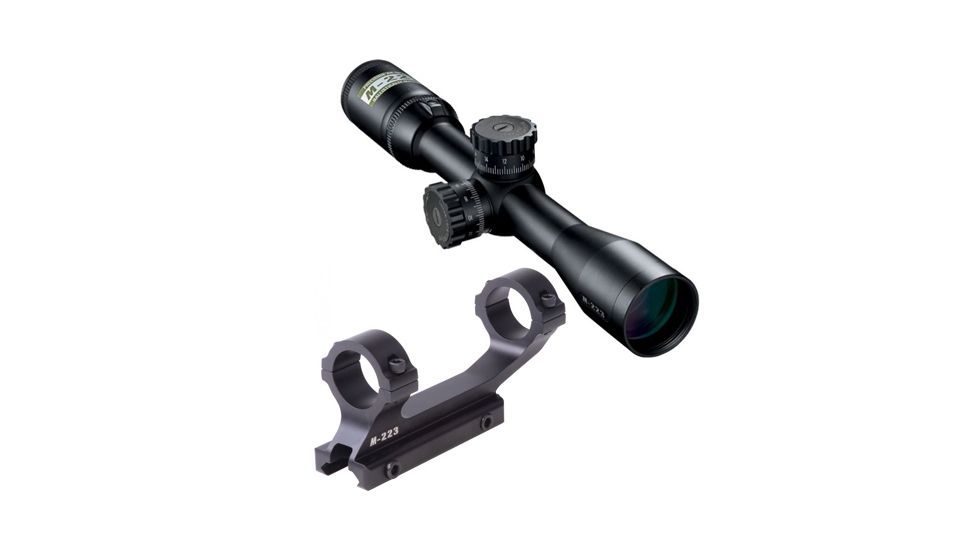 Nikon M-223 2-8x32mm Rifle Scope, Matte Nikoplex Reticle w/ Interchangeable Turret 16302 w/ Standard M-223 Mount 16302-KIT2
