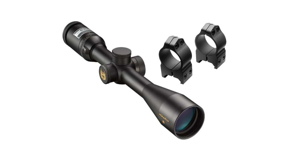 Nikon Monarch 3 3-12x42 Rifle Scope w/BDC Reticle 6768 w/ FREE Nikon S-Series Med. Rings Black Matte Steel 16156 6768-KIT1