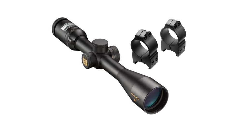 Nikon Monarch 3 3-12x42 Rifle Scope w/BDC Reticle 6768 w/ FREE Nikon S-Series High Rings Black Matte Steel 16157 6768-KIT2