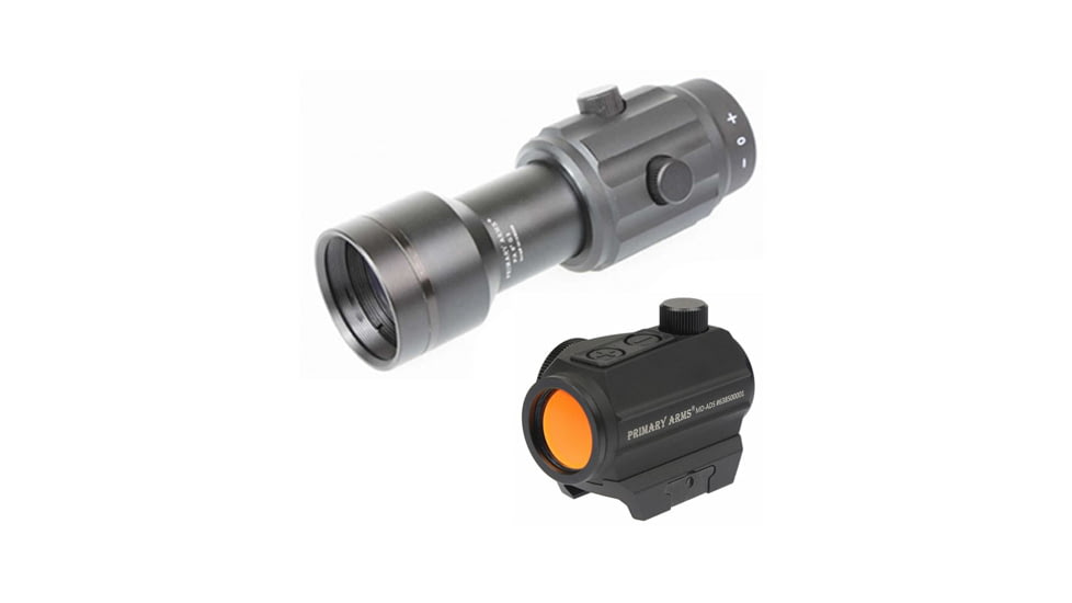 Primary Arms SLx Micro Dot w/Push Buttons MD-ADS w/ 6X Magnifier Gen II