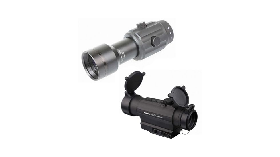 Primary Arms SLx Red Dot Sight w/integrated AR height QD mount w/ 6X Magnifier Gen II