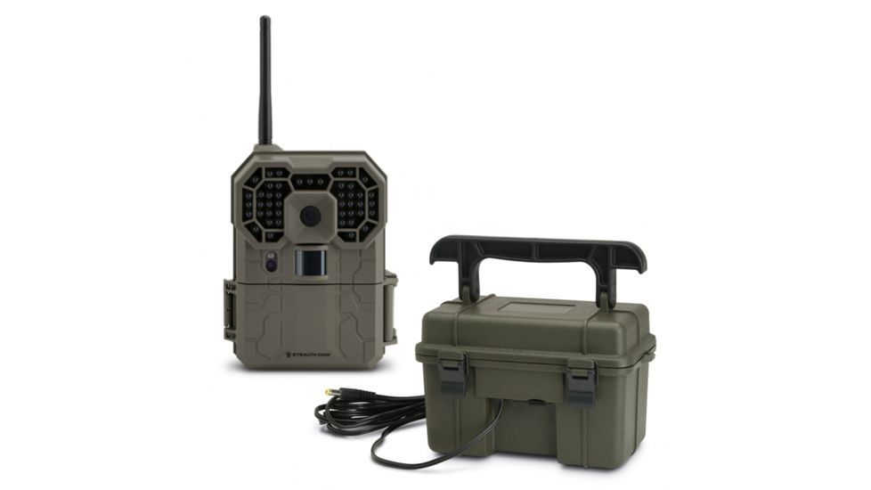 Stealth Cam GXW Wireless 18MP Trail Cam,1080P HD Video,12AA W/ 12V Battery Box STC-GX45NGW-KIT1
