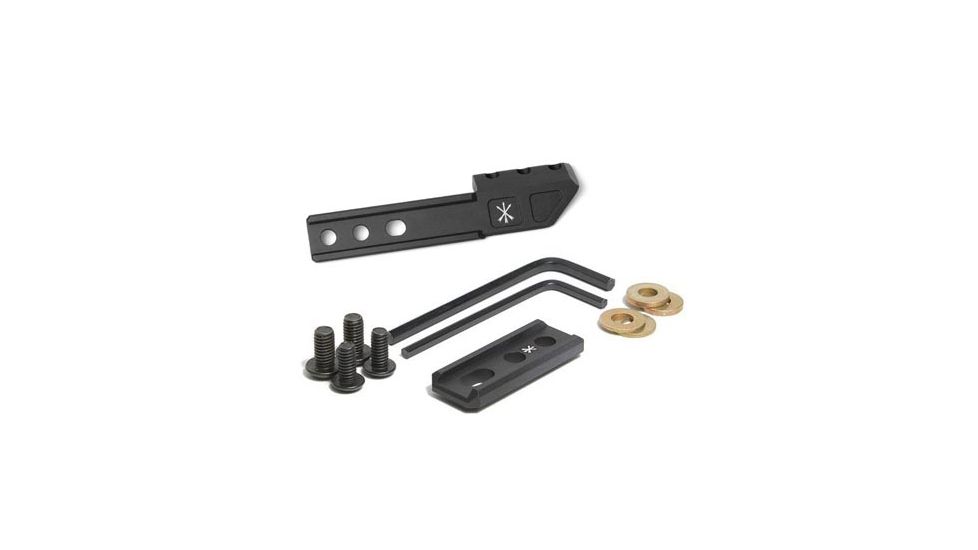 Unity Tactical M-LOK Compatible FUSION Adapter, Black FUS-MFA W/ Unity Tactical Light Wing - Left, Black FUS-LWLB FUS-MFA-KIT12