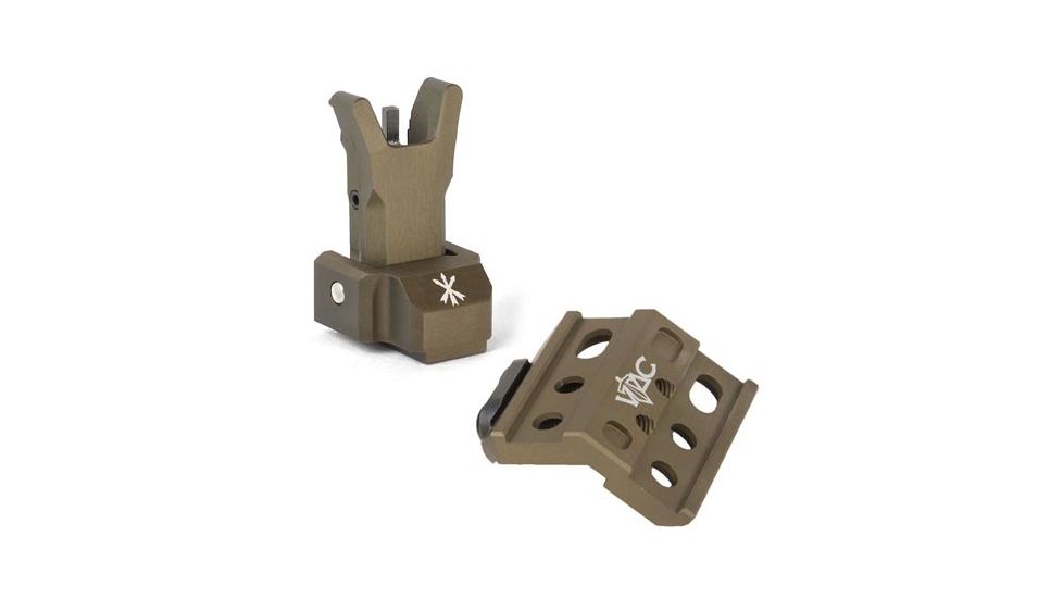 Unity Tactical Micro Hub, Flat Dark Earth FUS-MHF W/ Unity Tactical Folding Front Sight, Flat Dark Earth FUS-S1F FUS-MHF-KIT3