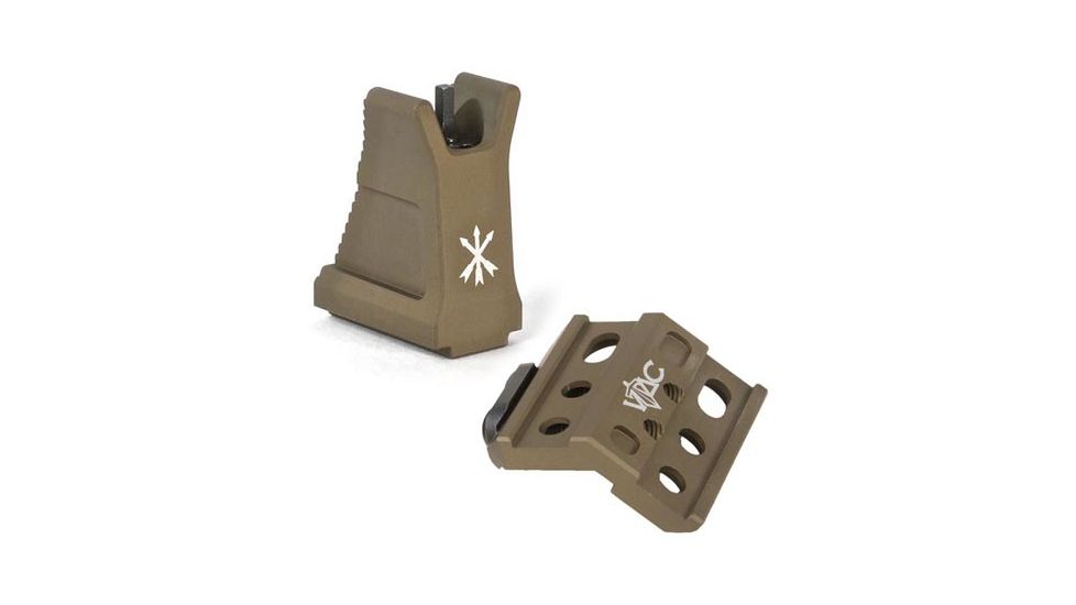 Unity Tactical Micro Hub, Flat Dark Earth FUS-MHF W/ Unity Tactical Fixed Front Sight, Flat Dark Earth FUS-S2F FUS-MHF-KIT4