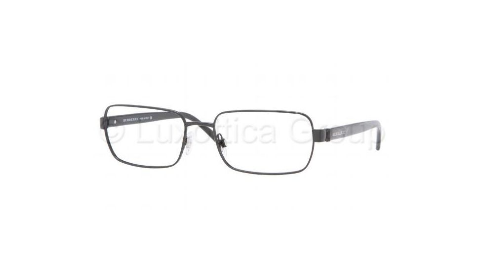 Burberry BE1097 SV Prescription Eyeglasses Shiny Black Frame / 55 mm Prescription Lenses, 1001-5517