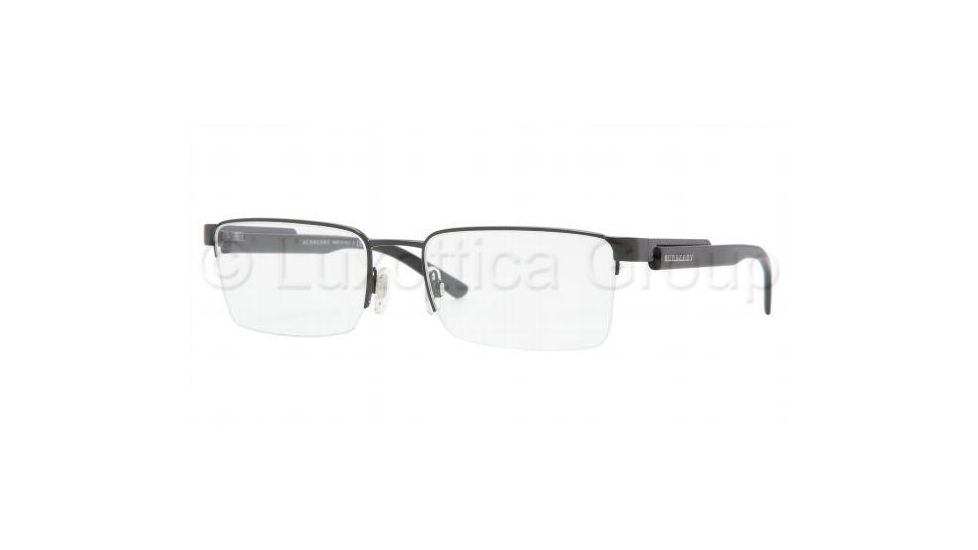Burberry BE1144 Progressive Eyeglasses Shiny Black Frame / 52 mm Prescription Lenses, 1001-5218