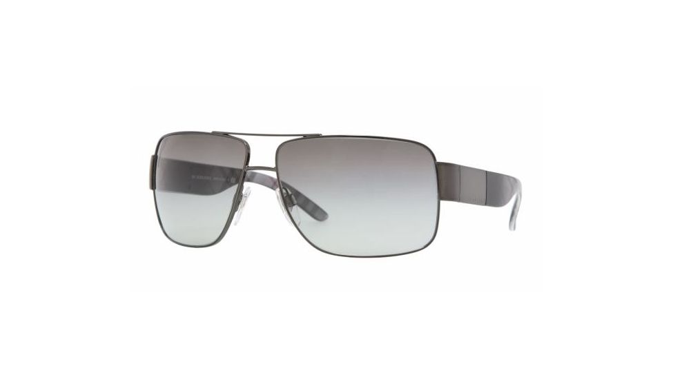 Burberry BE3040 Progressive Sunglasses Gunmetal Frame / 61 mm Prescription Lenses, 105711-6113