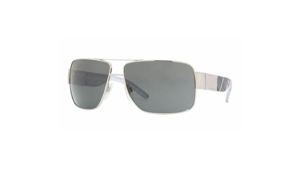 Burberry BE3040 Progressive Sunglasses Silver Frame / 61 mm Prescription Lenses, 100587-6113