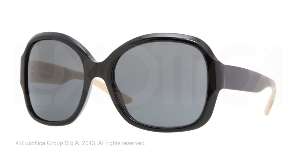 Burberry BE4058M Progressive Prescription Sunglasses BE4058M-300187-57 - Lens Diameter 57 mm, Lens Diameter 57 mm, Frame Color Shiny Black