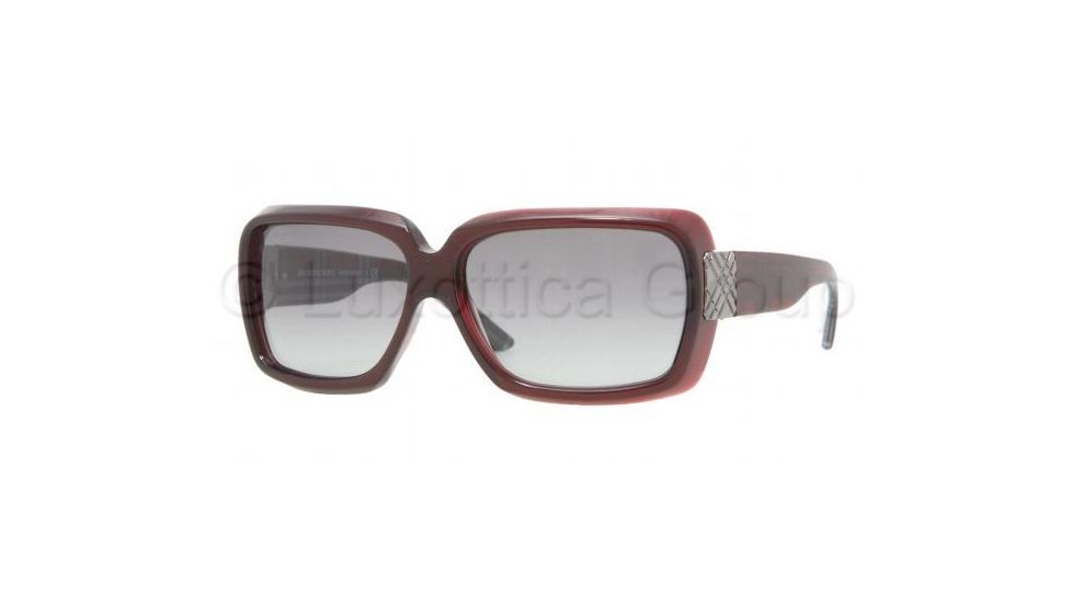 Burberry BE 4061 Sunglasses Styles, Red Frame / Gray Gradient Lenses, 315211-5813