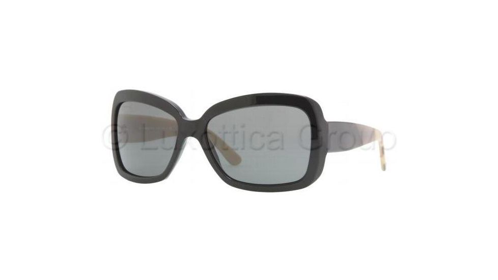 Burberry BE4074 Progressive Sunglasses - Shiny Black Frame / 58 mm Prescription Lenses, 300187-5815