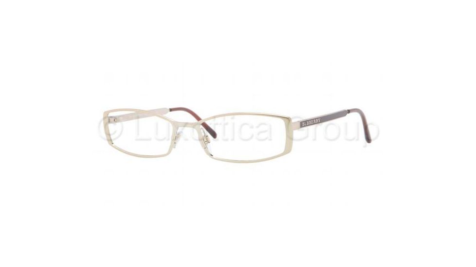 Burberry BE1238 Bifocal Prescription Eyeglasses 1145-5217 - Burberry Gold Frame
