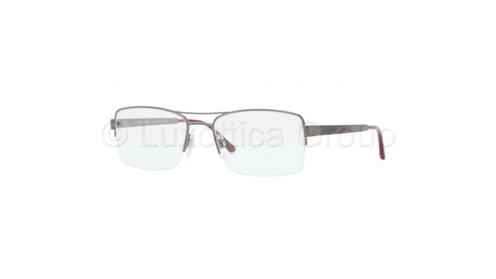Burberry BE1240 Bifocal Prescription Eyeglasses 1008-5218 - Brushed Nickel Frame, Demo Lens Lenses