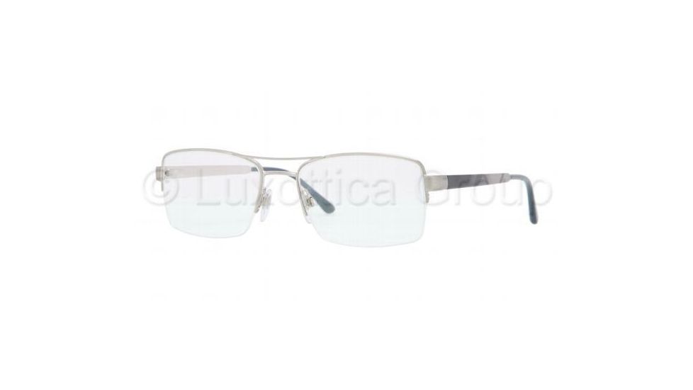 Burberry BE1240 Bifocal Prescription Eyeglasses 1166-5218 - Brushed Silver Frame