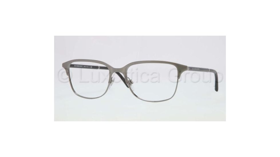 Burberry BE1250 Single Vision Prescription Eyeglasses 1175-5418 - Nickel Frame, Demo Lens Lenses