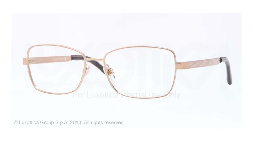 Burberry BE1259Q Bifocal Prescription Eyeglasses 1189-52 - Gold Frame