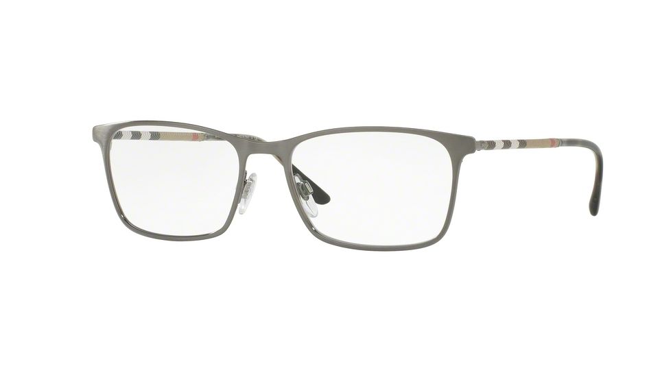Burberry BE1309Q Progressive Prescription Eyeglasses 1008-54 - Brushed Gunmetal Frame